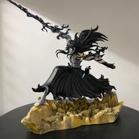 Bleach Ichigo Hollowfied Ragana & Finalinis Getsuga Tensho 23cm Anime Veiksmo Figūrėlė Statulėlė Stalo Dekoracija Dovana Ichigo white