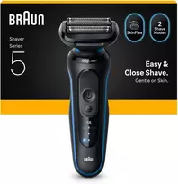 Braun - 5 serijos elektrinis skustuvas - mėlynas
