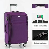 PAKETAS MADA Oxfordo audinio lagaminas su slaptažodžio spyna 20 inch black