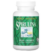 Source Naturals, Spirulina, 500 mg, 200 tablets