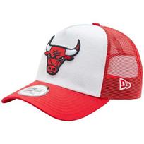 New Era Mens Chicago Bulls Trucker Cap One Size balta/raudona