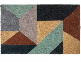 Beliani KILIMĖLIS KIPMIK spalvotas 45 x 75 cm iš kokoso pluošto