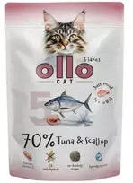 OLLO Cat No. 5 Tunas ir jūros šukutės - šlapias maistas katėms - 85 g