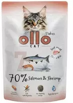 OLLO Cat No. 7 lašiša ir krevetės - šlapias kačių ėdalas - 85g
