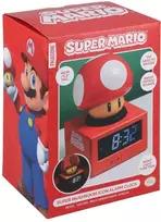 Paladone Super Mario Super Mushroom skaitmeninis žadintuvas su naktine lempute