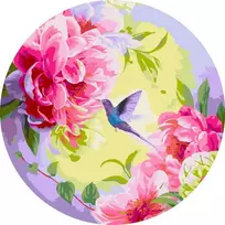 SuperColor Tapyba Pagal Skaičius: „Bijūnai ir kolibris“ 40x40 cm