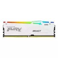 RAM Kingston KF564C32BWEA-32 32GB 6400MT/s DDR5 CL32 DIMM FURY Beast Baltas RGB EXPO Kingston KF564C32BWEA-32 (740617342987)