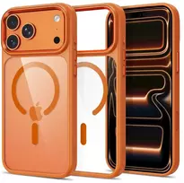 Dėklas TECH-PROTECT MAGMAT MAGSAFE CC IPHONE 17 PRO MAX / 18 PRO MAX COSMIC Oranžinis/CLEAR