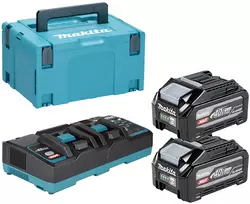Makita XGT® akumuliatorių ir kroviklio komplektas 1911D8-0 40Vmax • Li–ion