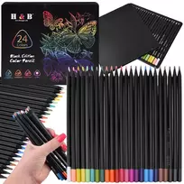 Dėlionė Jokomisiada Juodas Edition Colored Pencils 24 Colors 3.3 mm AP0124