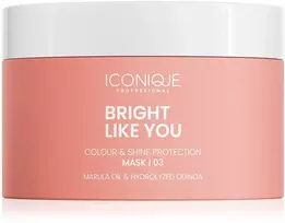 ICONIQUE Professional BRIGHT LIKE YOU Atkuriamoji ir apsauginė kaukė dažytiems plaukams