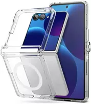 RINGKE FUSION FLAP MAGNETINIS MagSafe DĖKLAS Samsung Galaxy Z FLIP 8 SKAIDRUS