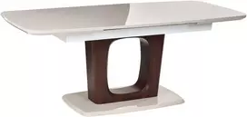 Beliani Išskleidžiamas valgomojo stalas BERRIGAN šviesiai smėlio spalvos 160/200 cm 90 cm