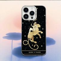 Tarot Phone Case For iPhone 16,15,14,13,12,11,Mini,Pro,E,MAX White Candy Matte Shockproof Cover iPhone15pro gray