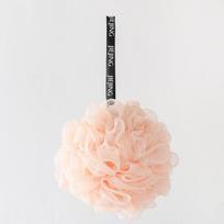 1 Pc Soft Mesh Bath Sponge Balls Cleaning Brush Shower Puff Cleaner Exfoliating Scrubbers Bath Flower Bathing Accessories Pink beige
