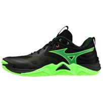 Mizuno Wave Momentum Elite Comfortable Sports Volleyball Shoes Unisex Shoes Black Green V1GA251249 36 black