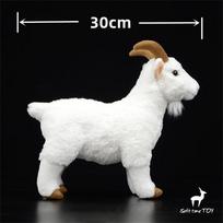 Black Goat High Fidelity Anime Cute Plushie Sheep Plush Toys Lifelike Animals Simulation Stuffed Doll Kawai Toy Gifts For Kids white
