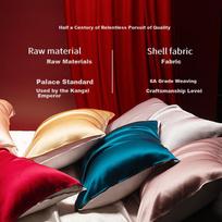 SILKUEEN Silk Pillowcase, 100% Mulberry Silk, 19 Mm High-End Pure Silk Pillow Cover, Single Piece [Lotus Pink]