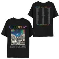 New Coldplay Band T-Shirt 2025 Tee Unisex Cotton Summer Top S-4XL XXL gray