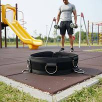 Atsparumo diržas sprintui Neslystantis greičio treniruočių diržas Bėgimo atsparumo diržas Sunkiosios sporto įrangos Reguliuojamas sprinteriams black