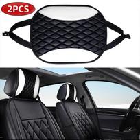 PU Leather Neck Pillow Protector Design Auto Neck Support Protector Car Headrest Covers  Universal balta