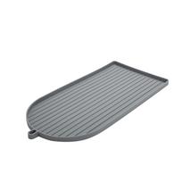 Coffee Machine Protective Pad, Silicone Anti-slip and Anti-leak Coffee Machine Tray Pad, Raised Edge Water Coffee Machine Bottom Pad pilka