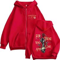 Game Clair Obscur Expedition 33 For Those Who Come After Zipper Hoodies Men'S Clothing Fashion Zip Up Sweatshirts Jacket Coats S raudona