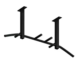 Ceiling Mounted Pull-Up Bar SANRO LA-3, Black, up to 150kg