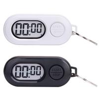 2 vnt. chronometro laikmačiai, skaitmeniniai laikmačiai, lauko chronometro raktų pakabukas, kišeninio dydžio atgalinės atskaitos laikrodis su LCD ekranu mokymuisi, maisto gaminimui, sporto salei, treniruotėms white