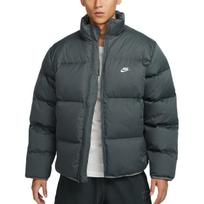 Nike Club Therma-FIT Warm Loose Fit Stand Collar Puffer Jacket Men Jackets Iron-Grey White FZ5029068 2XL gray