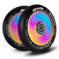 Soke paspirtuko ratukai 110 mm 2 vnt., Rainbow
