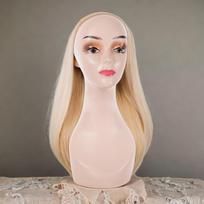 Elegant Female Mannequin Head Wig Display Stand for Stylish Hairpieces Orange no Shoulder gray