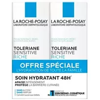 „La Roche-Posay Sensitive Riche“ drėkinamasis odos priežiūros rinkinys – odos kremų rinkinys, 40 ml