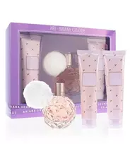 „Ariana Grande Ari“ moterims skirtas kvepalų vanduo 100 ml + kūno losjonas 100 ml + dušo gelis 100 ml – dovanų rinkinys