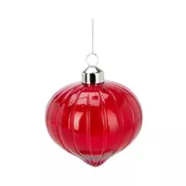 Eglutės žaisliukas ABR410230, raudonas, stiklas