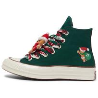 Chuck 70 Converse High 'X-Mas Gingerbread & Knit Sock - Midnight Clover' Women's A12455C 36 black