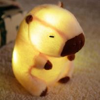 Glowing Capybara Plush Toys Night Light Up Plushie Cute Animation Capybara Doll Sleeping Soothing Plaything Present For Girlfriend Led Plaything