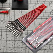 10Pcs Ms130 Reverse Painting Clips Spray Metal Coloring Tool For Gundam Modeler Building Diy Craft Painting Making Tools red
