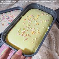 Super minkštas su pabarstukais Dėžutės formos tortas Squishies Kvapnus Lėtai atšokantis Netoksiškas ASMR Gydantis Streso mažinimo Fidget žaislas Suaugusiųjų dovana white