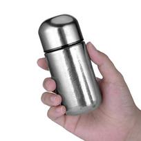 Mini kišeninis titano termosas 150ML Termosas 5OZ Kavos puodeliai Puodelis Vakuuminė kolba Vandens buteliukas Izoliuotas Titano gurde Kibiras 150ML 5OZ gray