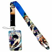 Anime Lanyard Credential Holder Keychains Neck Lanyard For Pass Card Credit Card Holder Straps Mobile Phone Charm Accessories gray