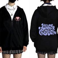 Nina Chuba Tour Apranga Užtrauktuku Gobtuvas Vyrams Moterims Mada Pop Muzika Gatvės Stilius Unisex Derliaus Laisvalaikio Užtrauktuku Striukė S