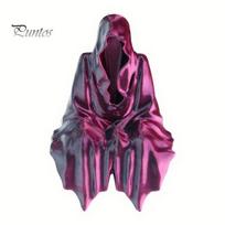 Gothic Home Decor 3D Printed Tabletop Figurine, Grim Reaper Sitting Statue, Halloween Table Ornaments Spooky Sculpture for Garden or Bookshelf, A raudona