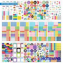1200Pcs Planner Stickers Monthly Daily To Do List Cute Scrapbook Decals For Laptop Diary Notebooks Stationery Phone Sticker Toys blue