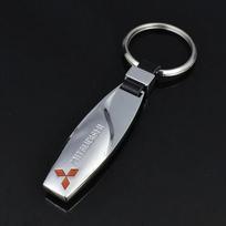 Lydinio automobilio raktų pakabuko laikiklis Raktų žiedai Pakabukas Dekoracija Mitsubishi Mercedes Benz Emblemai SJ8 gray