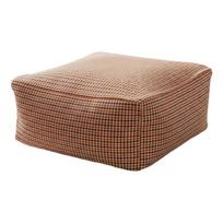 Šiaurietiško stiliaus neįdarytas pagalvės užvalkalas Didelės talpos laikymo kojų suolas Audinio pufas Drabužių laikymas Style D 43x43x20cm beige