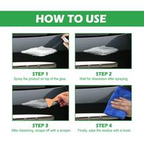 All Purpose Adhesive Glue Remover Sticky Residue Remover Spray Car Glass Label Cleaner Spray Quick Easy Adhesive Remover Cleaner black