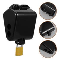 1Set Water Spigot Lock Box Heavy Duty Outdoor Faucet Lock Cover for Garden Hose Bibbs Anti-Theft Anti-Tamper Waterproof Spigot China Mainland black