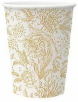 Vienkartiniai puodeliai Paw Decor Collection Rose Peonies, 250 ml, 8 vnt.