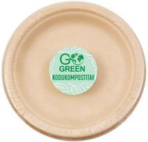 Vienkartinės lėkštės Go Green Round, Ø 15 cm, 10 vnt.